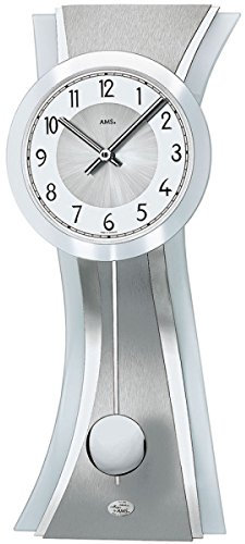 AMS Quarz-Pendeluhr, Holz, Mehrfarbig, 80 x 35 x 20 cm