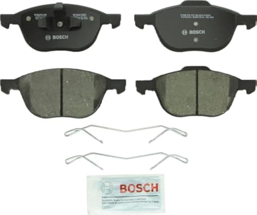 BOSCH BC1044 QuietCast Premium Ceramic Disc Brake Pad Set - Compatible with Select Ford C-Max, EcoSport, Escape, Focus; Mazda 3, 3 Sport, 5; Volvo C30, C70, S40, V50; FRONT