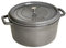 STAUB Gusseisen Bräter/Cocotte, Rund 34 cm, 12,6 L, Aromaregen Funktion für optimale Befeuchtung, Für alle Herdarten inkl. Induktion & Backofen, Graphitgrau