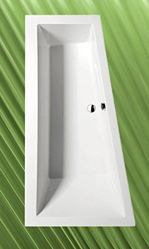 Badewanne ANDRA 170x90cm Ausführung Links mit Wannenfüssen