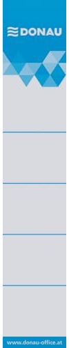 DONAU Rückenschilder zum Einstecken für Ordner-Rückenbreite 5,0 cm