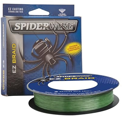 SpiderWire EZ Braid™ Superline, Moss Green, 10lb | 4.5kg, 300yd | 274m Braided Fishing Line, Suitable for Freshwater Environments