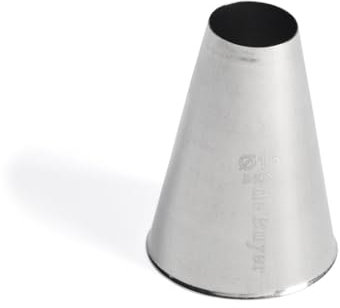 De Buyer Acciaio Inossidabile Beccuccio a Foro Tondo Liscio, 2111.16, 1.6 cm