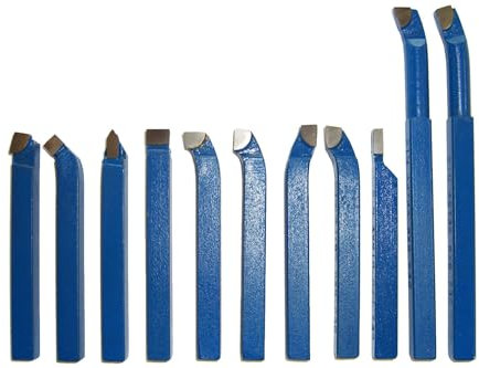 PAULIMOT Drehmeißel-Set 11-teilig mit Hartmetallplatten P30, DIN 4976, 8 mm : Schnäppchen-Ausführung vorhanden