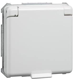 Inserto con linguetta a incastro Elso prese sconcertati bfsa per Frutti Elettrici, Colore Bianco, 225034