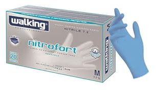 GUANTI NITROFORT WALKING TAGLIA M PZ.100 BLU