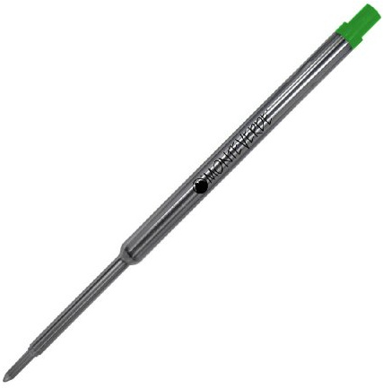Monteverde Recharges pour Stylo à bille Pointe moyenne, rouleau souple compatibles Stylos à bille Waterman - Vert (Lot de 2)