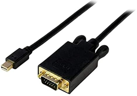 StarTech.com Cavo adattatore Mini DisplalyPort 1.2 a VGA da 3m, Cavo convertitore mDP VGA con audio, Risoluzione 1920x1200, Compatibile con Mac/Microsoft, Nero (MDP2VGAMM10B)