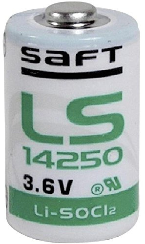 4x Ls 14250 Incl. Box, 3,6 Volt Saft Litio, LS14250 Batteria