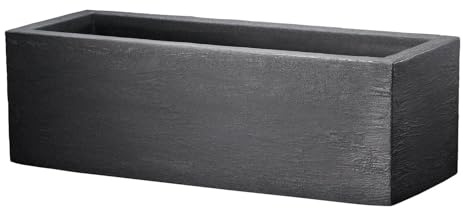 Unbekannt Pflanzkasten Kubus anthrazit, ca. 80x30x27 cm, Füllvolumen 32 l