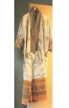 bassetti Bademantel Kimono Fong - Farbe: beige - V2, Größe: S/M (99238)
