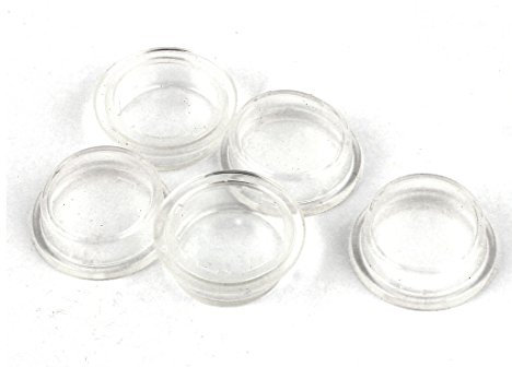 sourcing map 5 Stk. Klar Weiß Silikon Wasserdicht Wippschalter Schutz Abdeckung Runde Kappen DE de