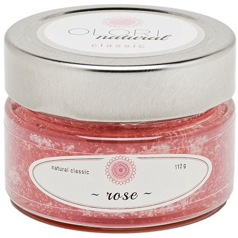 Duftöl Rose im Glas - Raumduft mit ätherischen Ölen - langanhaltend - blumig, süß, weich - 100% Natürlich & Naturrein Duftgläser mit Rosenduft - Raumerfrischer ohne künstliche Duftstoffe (112g)