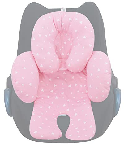 JYOKO Kids Sitzverkleinerer Antiallergikum Universal Baby 100% Baumwolle (Pink Sparkles, Enthält Kopf-, eine Körper- und eine Rückenstütze)
