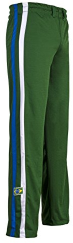 JL Sport Pantalones Auténtica Brasileña Artes Marciales del Capoeira De Los Hombres - S