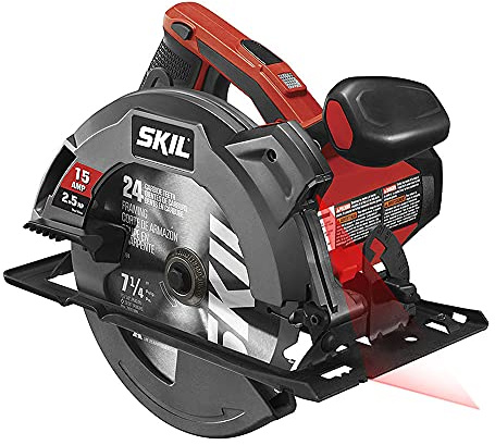 SKIL 15 Amp 7-1/4 Inch Circular Saw with Single Beam Laser Guide - 5280-01