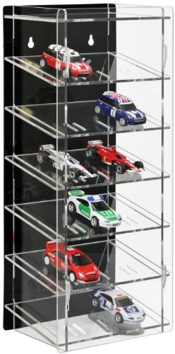 SORA Torretta espositiva per Slot-Cars in Scala 1:43 con Pannello Posteriore Nero