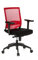 hjh OFFICE 657233 Profi Bürostuhl Porto Base Stoff/Netz Rot Drehstuhl ergonomisch, Armlehnen & Lordosenstütze verstellbar