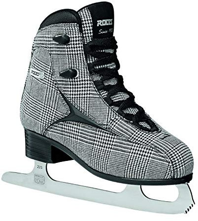 Roces Damen skøjtesko braits Damen Schlittschuh, CHECK BLACK WHITE SILVER, 40 EU