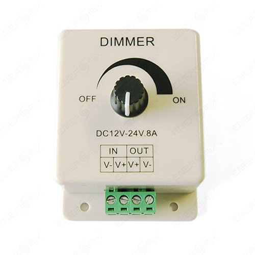 Energmix LED Dimmer PWM 12V DC max 8A LED Controller Regler Helligkeitsregler fr LED-Beleuchtung, 2290