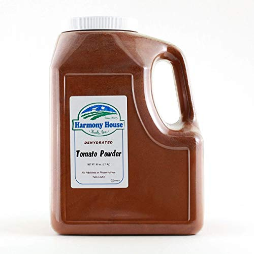 Harmony House Foods, Dehydrated Tomato Powder (80 oz, Gallon Size Jug)