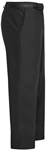 MyShoeStore Mens Formal Trousers Casual Business Office Smart Dress Pants Straight Leg Flat Front Everpress Pockets Waist Size 30 Inch to 50 Inches(Black, 34/31)