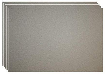 10x Graupappe 0,5mm Bastelpappe Buchbinderpappe Pappe Graukarton