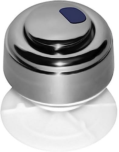 fominaya 142203110 Pulsador cromado universal, Negro, Estandar