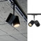 SLV nero monofase BIMA 2, spot LED, faretto, lampada a soffitto, sistema a binari, illuminazione da interno / GU10 50W, 100 W, Doppio