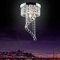 Jorunhe Modern LED Ceiling Light Pendant Fixture Crystal Chandelier, 20cm x 34cm, Transparent, Indoor, Living Room, Kitchen, Balcony, Hotels, Courtyard, Stairway, Restaurant