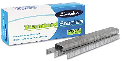 4 boxes Swingline S.F.1 Standard Staples (5,000 per box)
