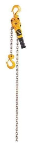 Harrington LB Series Steel Lever Hoist, 10.4 Lever, 1-1/2 Ton Capacity, 15' Lift Height, 1.3 Opening, 13.2 Headroom