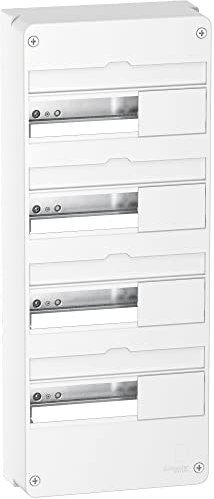 Schneider - Tableau Électrique 4 Rangées 52 Modules Resi9 - Double Isolation, Indice de Protection IP40, Entrées Prédécoupées, pour Logements Équipés et Domotique, Format Optimisé
