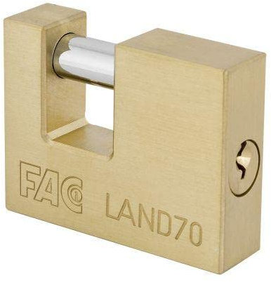 Fac - Candado 90 mm. laton rectang. blister