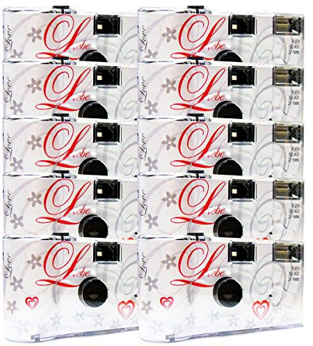 PHOTO PORST 10 x Einwegkamera (je 27 Fotos, mit Blitz, 35mm, 10-er Pack)