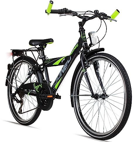 Bergsteiger Sydney 20, 24 Zoll Kinderfahrrad, geeignet für 6, 7, 8, 9 Jahre, StVZO, 6 Gang-Schaltung, Jungen-Fahrrad mit Dynamo-Licht