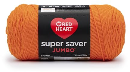Red Heart Super Saver Jumbo Yarn, Pumpkin