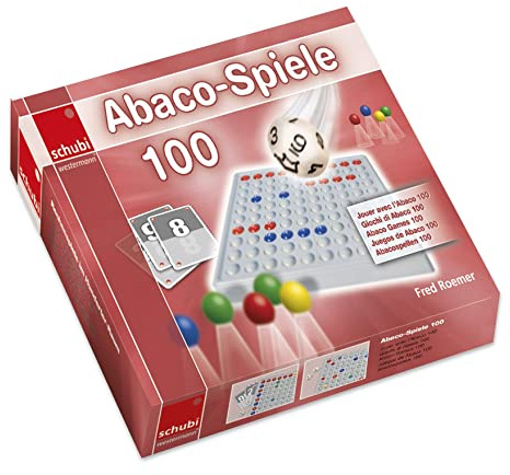 SCHUBI ABACO 100 Spiele: ohne Abaco (SCHUBI Abaco 100 mit Zahlen: Die selbstkontrollierende Hundertertafel mit dem genialen Dreh!)