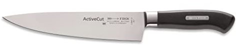 F. Dick F. 22100 DICK Kochmesser, Küchenmesser, ActiveCut (Messer mit Klinge 21 cm, X30Cr13 Stahl, nichtrostend, 54° HRC) 89047212, Schwarz