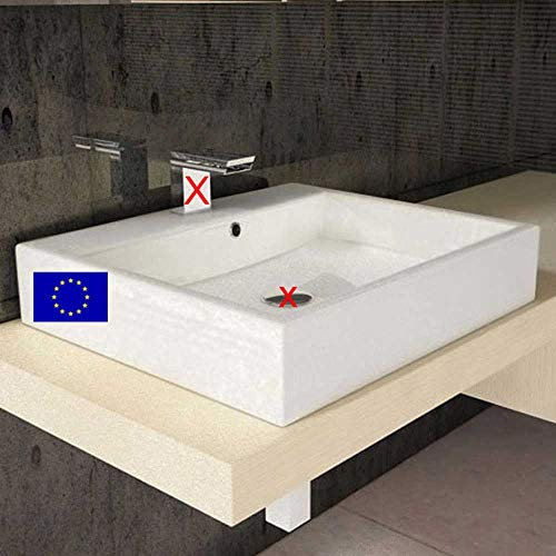 Design-Waschbecken Gäste-WC 50cm zur Wandmontage oder als Aufsatz-Waschbecken | 50x42x10cm | Mineralguss | Waschtisch