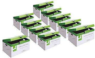 Q-Connect Business Storage Trunk Box W374xD540xH245mm White (Pack of 10)
