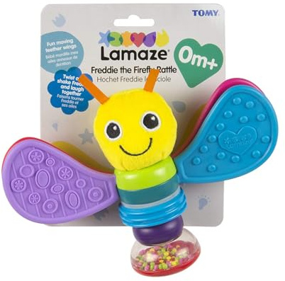 Lamaze Freddie the Firefly Baby Rattle for Newborn Babies, 0 Months+