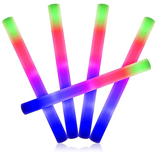 LED Premium Foam Glow Stick Multi Colour (10 Pack)