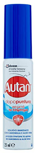 Autan Dopopuntura, Insetto Repellente Antizanzare, Lozione con Aloe Vera e Camomilla, 3 Confezioni da 25 ml