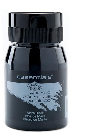 Royal & Langnickel RAA-5120 Essentials 500ml Acrylic Paint - Mars Black