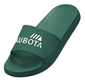 Kubota Ciabatte per Piscina e Spiaggia Uomo – Sandali da bagno – Ciabatte Antiscivolo – Ciabatte da Doccia - Verde scuro 45