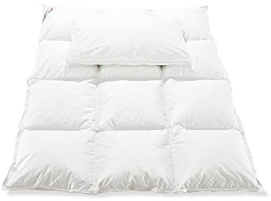 PINOLINO Daunen-Bettdecke mit Flachkissen von Pinolio, 100 x 135 cm und Kopfkissen 40 x 60 cm