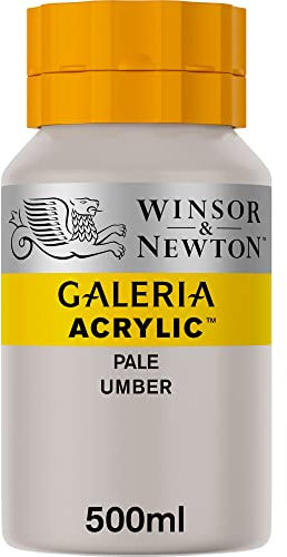 Winsor & Newton 2150438 Galeria Acrylfarbe, hohe Pigmentierung, lichtecht, buttrige Konsistenz, 500 ml Topf - Umbra Hell