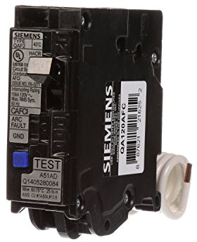 Siemens QA120AFC 20-Amp Single Pole 120-volt Plug-On Combination AFCI Breaker