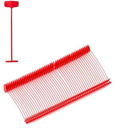 Pokornys 5.000 Graffette per pistola etichettatrice Tag Pins per abiti, Dispositivo etichettatrice standard 25 mm in rosso [FS25 Rosso]